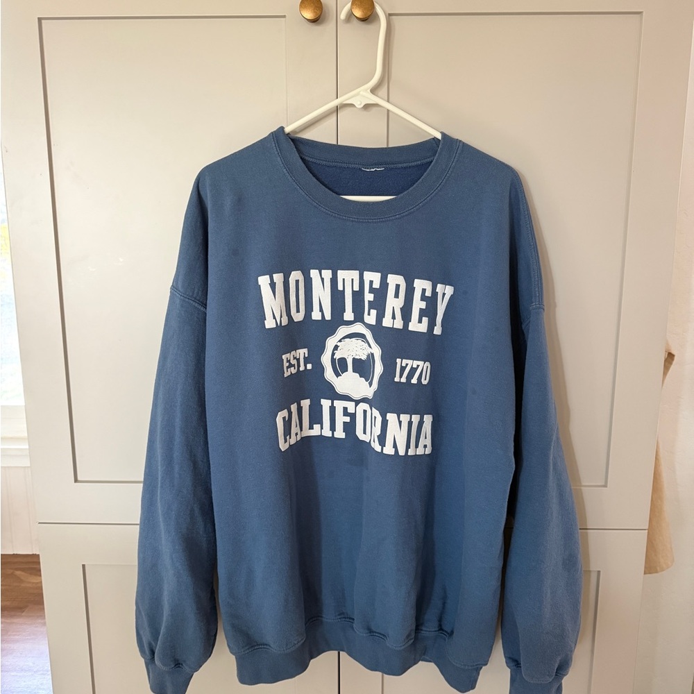 Vintage Blue Monterey California Crewneck